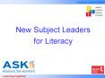 New Subject Leaders PowerPoint PPT Presentation
