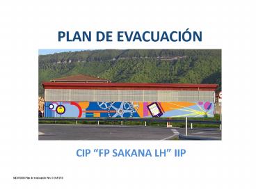 PLAN DE EVACUACI
