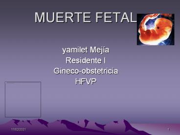 MUERTE FETAL