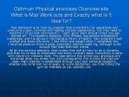 Max Workouts review