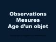 Observations Mesures Age d PowerPoint PPT Presentation