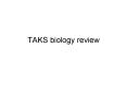 TAKS biology review PowerPoint PPT Presentation