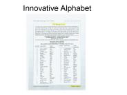 Innovative Alphabet