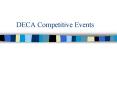 DECA Competitive Events PowerPoint PPT Presentation