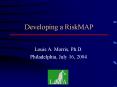 Developing a RiskMAP PowerPoint PPT Presentation