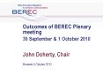 Outcomes of BEREC Plenary meeting PowerPoint PPT Presentation