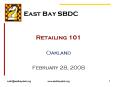 East Bay SBDC PowerPoint PPT Presentation