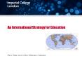 An International Strategy for Education PowerPoint PPT Presentation