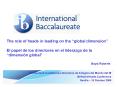 Conferencia mundial para directores de Colegios del Mundo del IB PowerPoint PPT Presentation