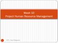 Week 10 Project Human Resource Management PowerPoint PPT Presentation