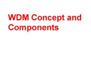 WDM Concept and Components