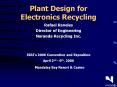 Plant Design for Electronics Recycling PowerPoint PPT Presentation