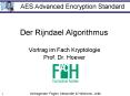 Der Rijndael Algorithmus PowerPoint PPT Presentation