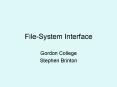 File-System Interface PowerPoint PPT Presentation