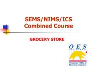 SEMS/NIMS/ICS Combined Course