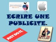 ECRIRE UNE PUBLICITE.