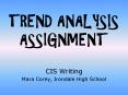 TREND ANALYSIS ASSIGNMENT PowerPoint PPT Presentation