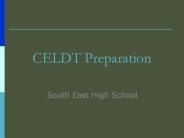 CELDT Preparation