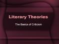 Literary Theories PowerPoint PPT Presentation