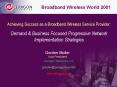 Achieving Success as a Broadband Wireless Service Provider: PowerPoint PPT Presentation