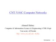 CNT 5106C Computer Networks