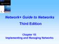 Chapter 15:  Implementing and Managing Networks PowerPoint PPT Presentation
