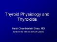 Thyroid Physiology and Thyroiditis PowerPoint PPT Presentation