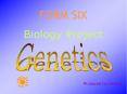Genetics PowerPoint PPT Presentation