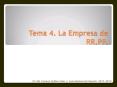 Tema 4. La Empresa de RR.PP. PowerPoint PPT Presentation