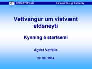 Vettvangur um vistv