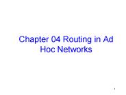 Chapter 04 Routing in Ad Hoc Networks