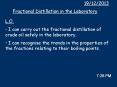 Fractional Distillation in the Laboratory PowerPoint PPT Presentation