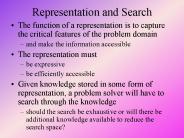 Representation and Search