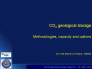 CO2 geological storage   Methodologies, capacity and options