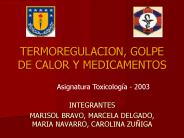 TERMOREGULACION, GOLPE DE CALOR Y MEDICAMENTOS