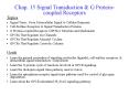 Chap. 15 Signal Transduction PowerPoint PPT Presentation