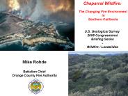 Chaparral Wildfire:
