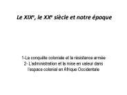Le XIXe, le XXe si