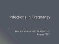 Infections in Pregnancy PowerPoint PPT Presentation