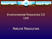 Environmental Resources CD Unit
