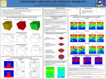 COMPRESSIBLE TURBULENCE AND INTERFACIAL INSTABILITIES