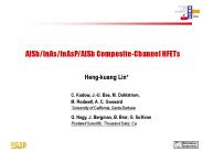 ABCs:  InAs/AlSb HEMT development