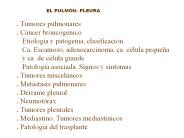TUMORES PULMONARES