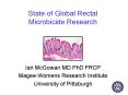 State of Global Rectal Microbicide Research PowerPoint PPT Presentation
