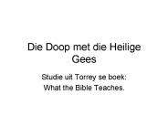 Die Doop met die Heilige Gees