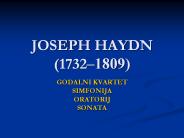 JOSEPH HAYDN (1732?1809)