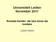 Universiteit Leiden November 2011 PowerPoint PPT Presentation