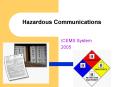 Hazardous Communications PowerPoint PPT Presentation