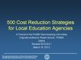 500 Cost Reduction Strategies for Local Education Agencies PowerPoint PPT Presentation
