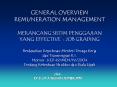 GENERAL OVERVIEW REMUNERATION MANAGEMENT MERANCANG SISTIM PENGGAJIAN  YANG EFFECTIVE : JOB GRADING  Berdasarkan Keputusan Menteri Tenaga Kerja dan Transmigrasi R.I. Nomor : KEP.49/MEN/IV/2004 Tentang Ketentuan Struktur dan Skala Upah PowerPoint PPT Presentation